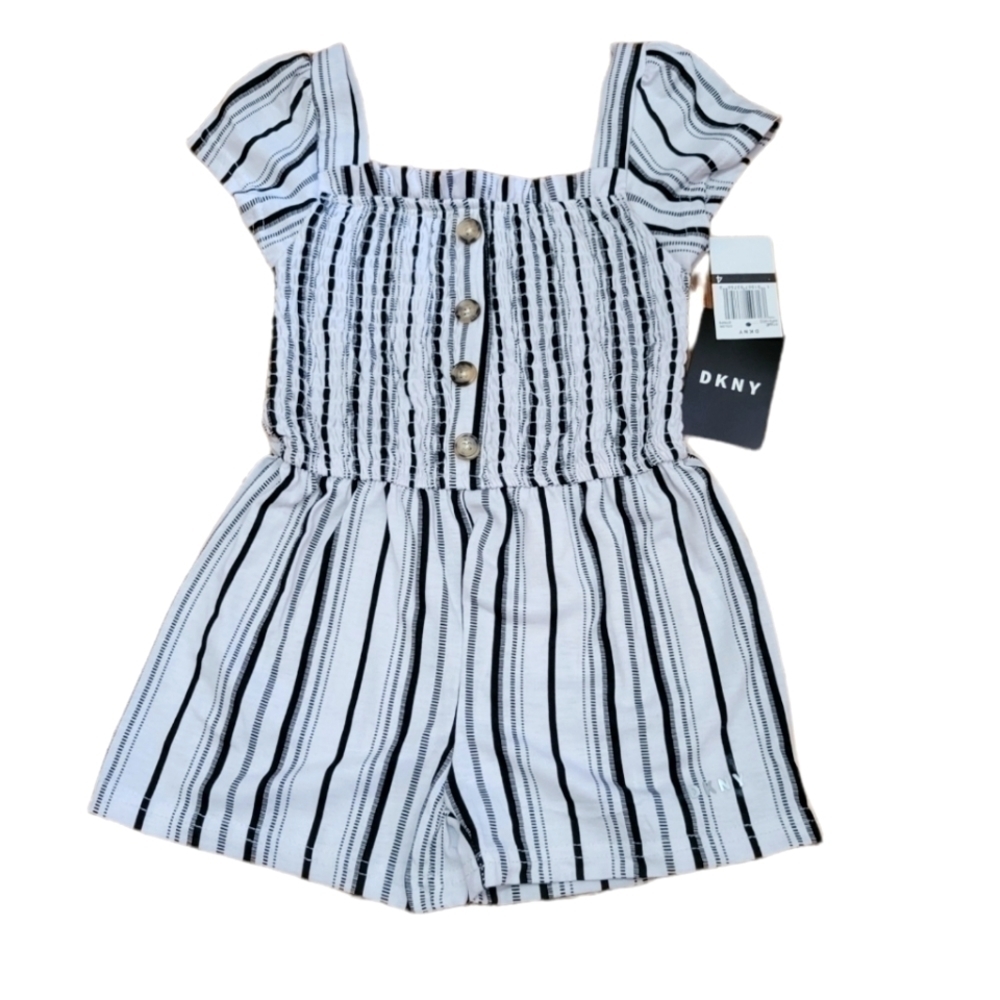 DKNY‎ Pinstriped Romper